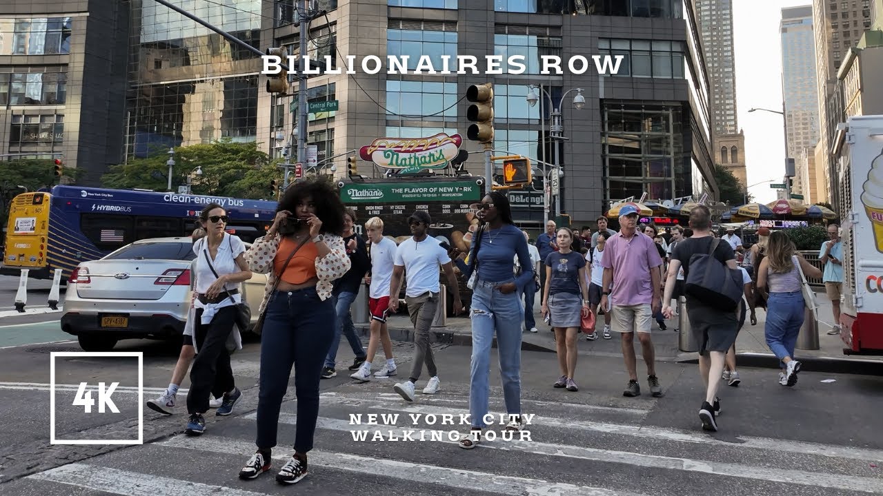 New York City walking tour - Billionaires Row, 6½ Avenue 4K