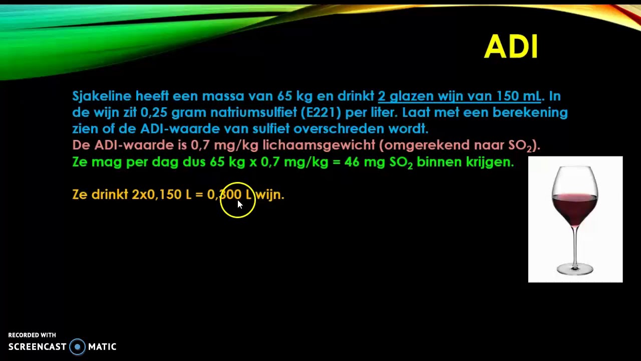ADI, grenswaarde en ppm