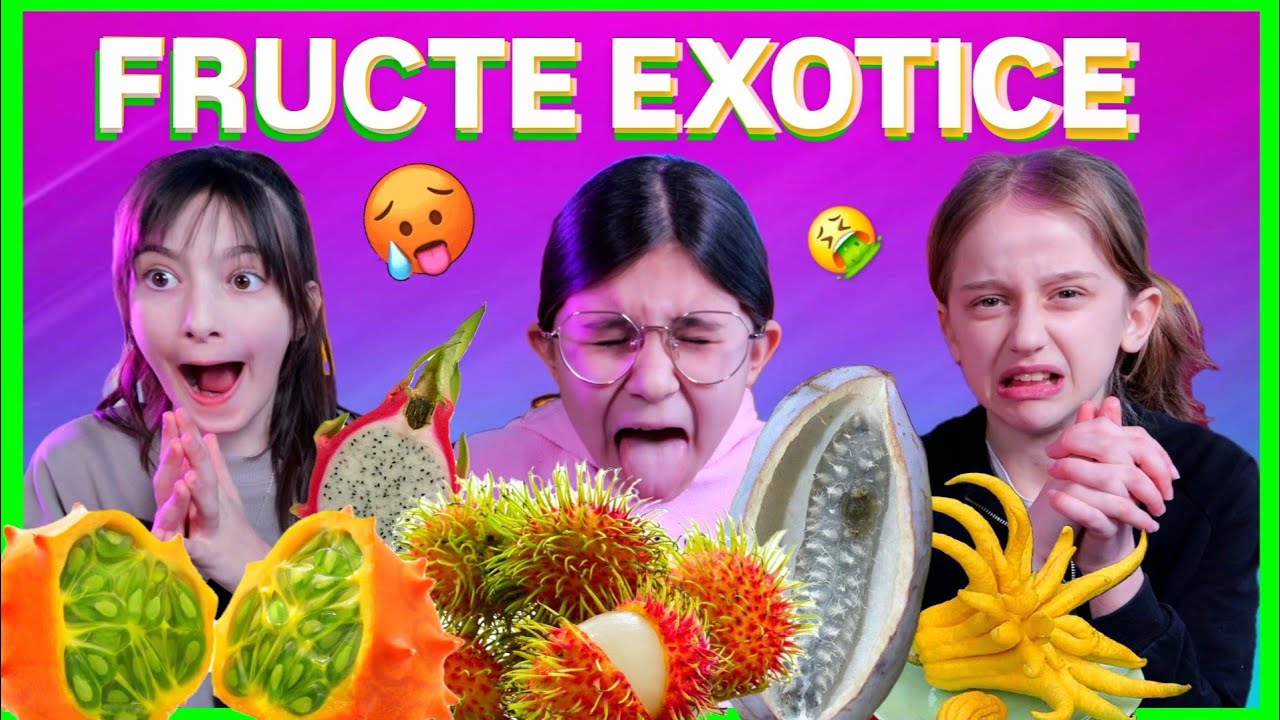 🍑Mâncam cele mai scârboase FRUCTE EXOTICE cu gusturi ciudate🤢 CHALLENGE cu MÂNCARE cu Ciao Patricia