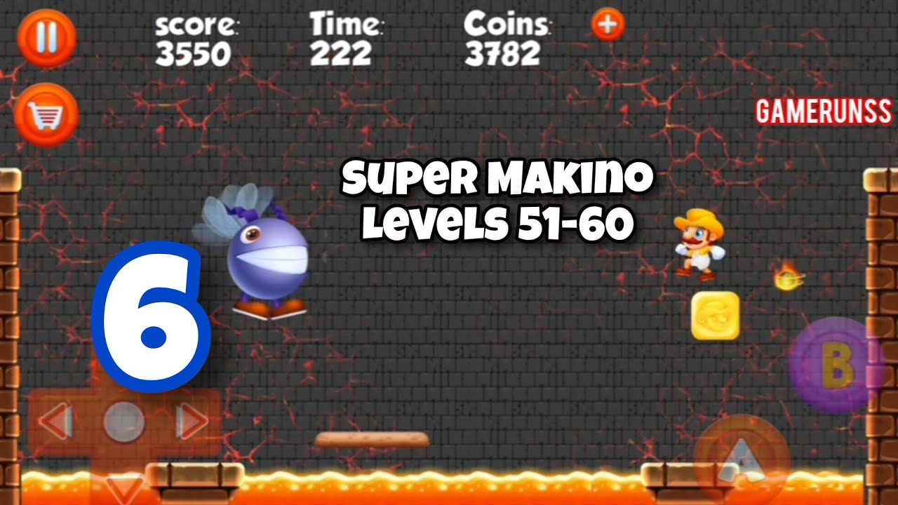 Super Makino - Gameplay Walkthrough Android Part 6 - Levels 51-60