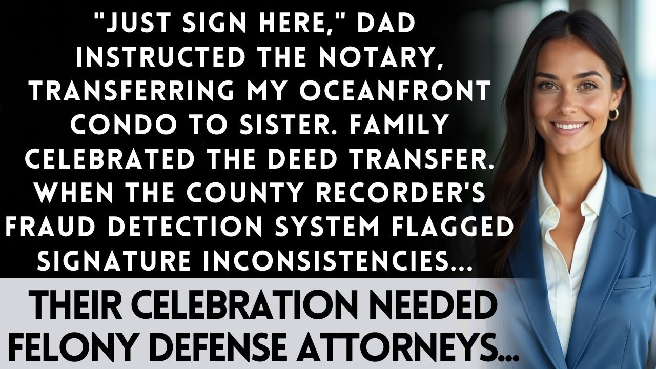 Parents Transferred My Beach Condo To Sister's Name — Then The Recording Office Flagged...