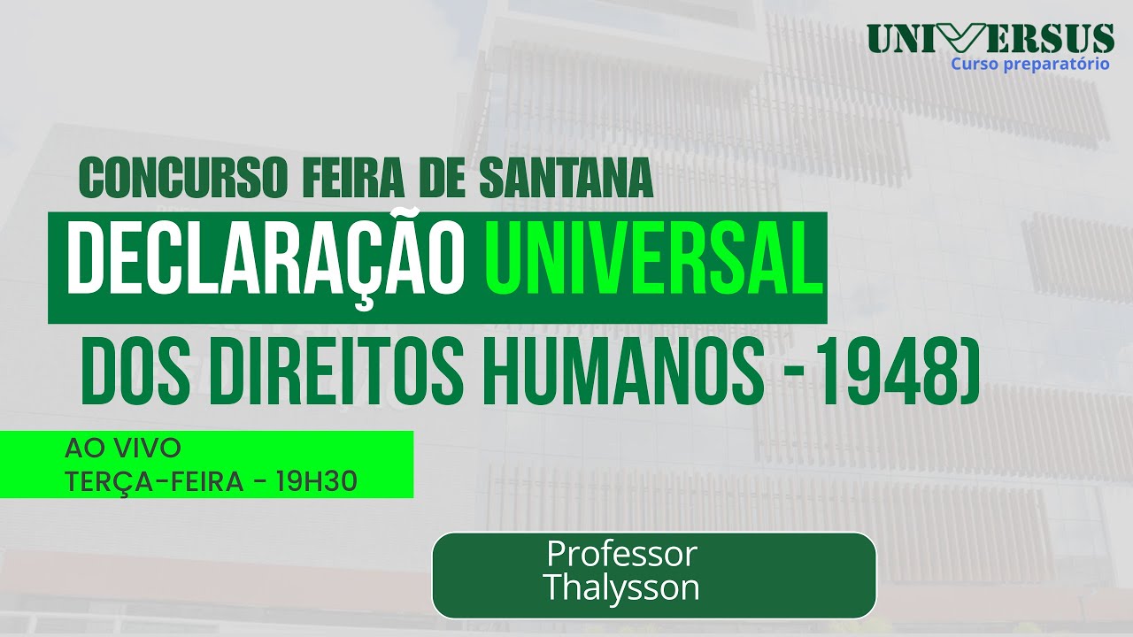 Declaração Universal dos Direitos Humanos  (DUDH/1948)