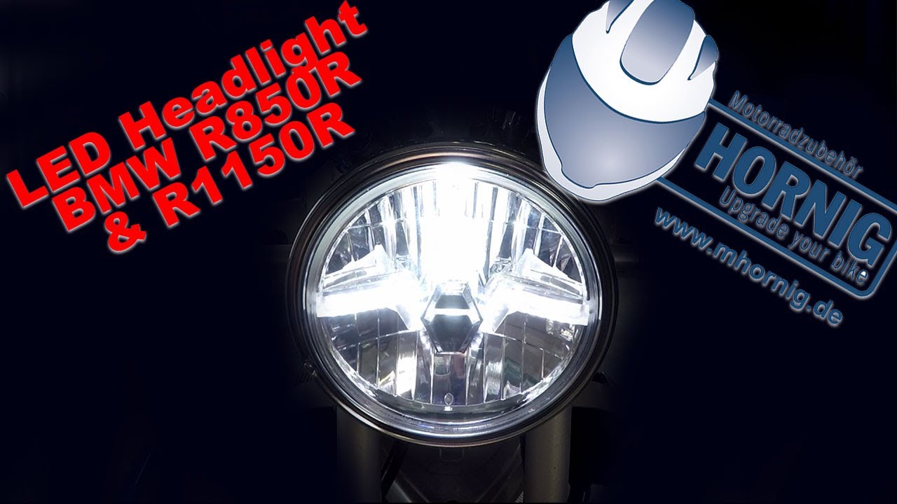 LED Scheinwerfer - LED Headlight BMW R850R & R1150R by HORNIG