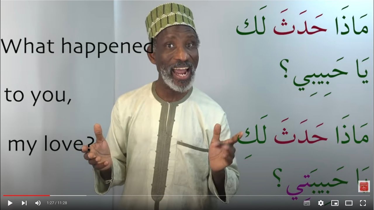 Learning Arabic vocabulary with Dr Imran, Lesson Eight