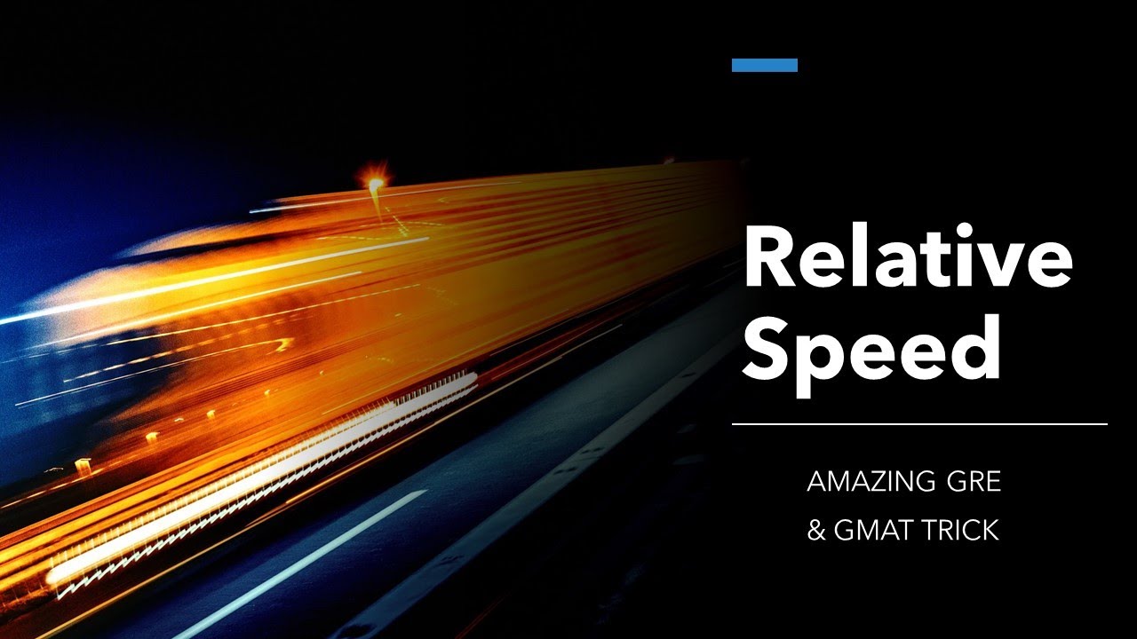 How to do Relative Speed: Heading Towards Each Other