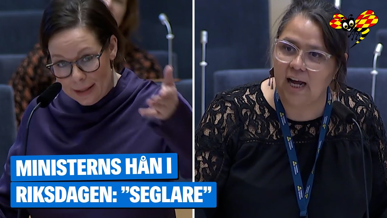 Utrikesministerns h&aring;n i riksdagen: &rdquo;Seglare&rdquo;