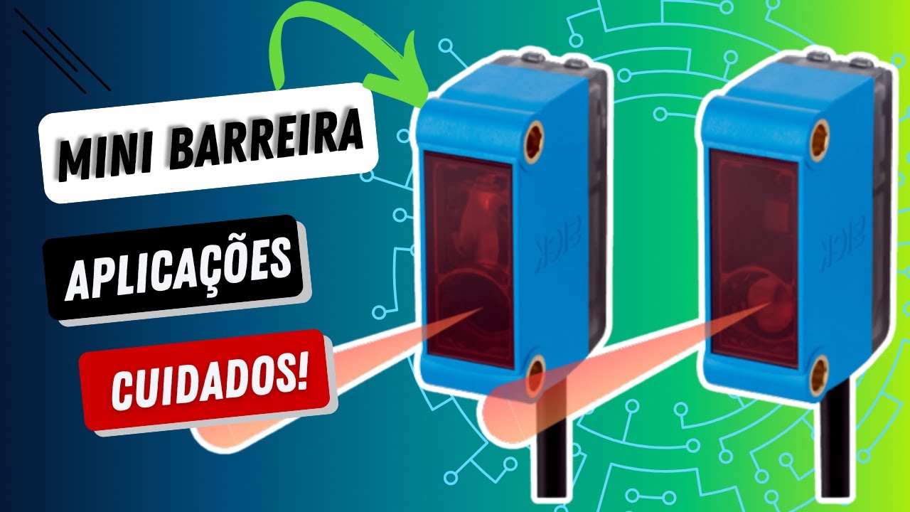COMO UTILIZAR O SENSOR FOTOELÉTRICO OU MINI BARREIRA DE LUZ