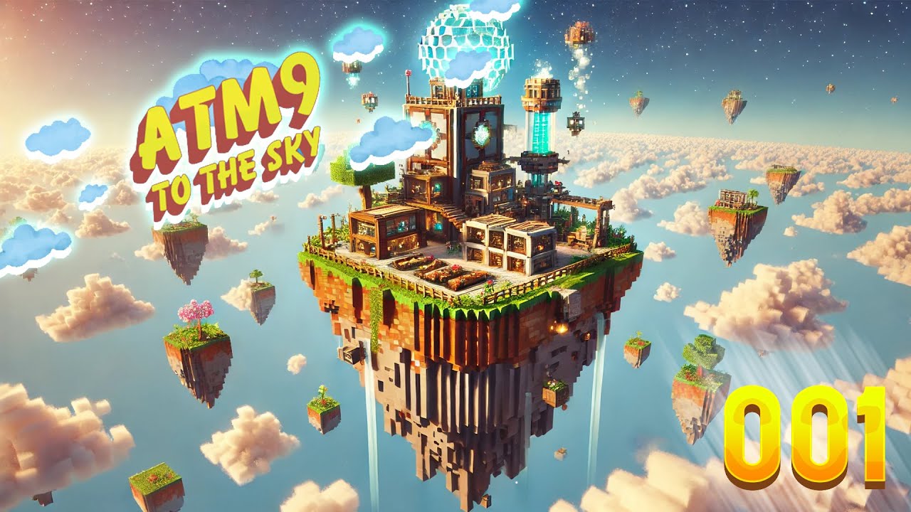 Minecraft All The Mods 9 Sky 001 - Der WAHNSINNIGE Start in die Skyblock Welt!