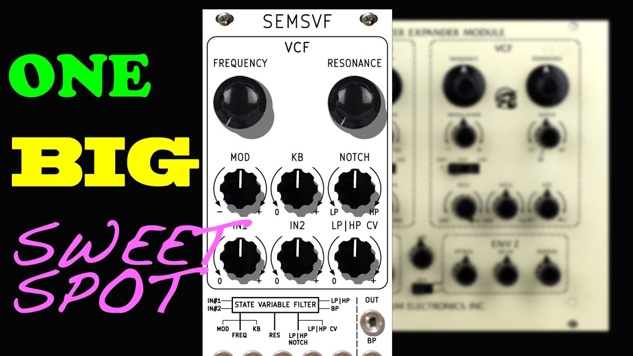 SEMSVF Eurorack Tribute Adaptation Oberheim SEM Filter [Demo 1]