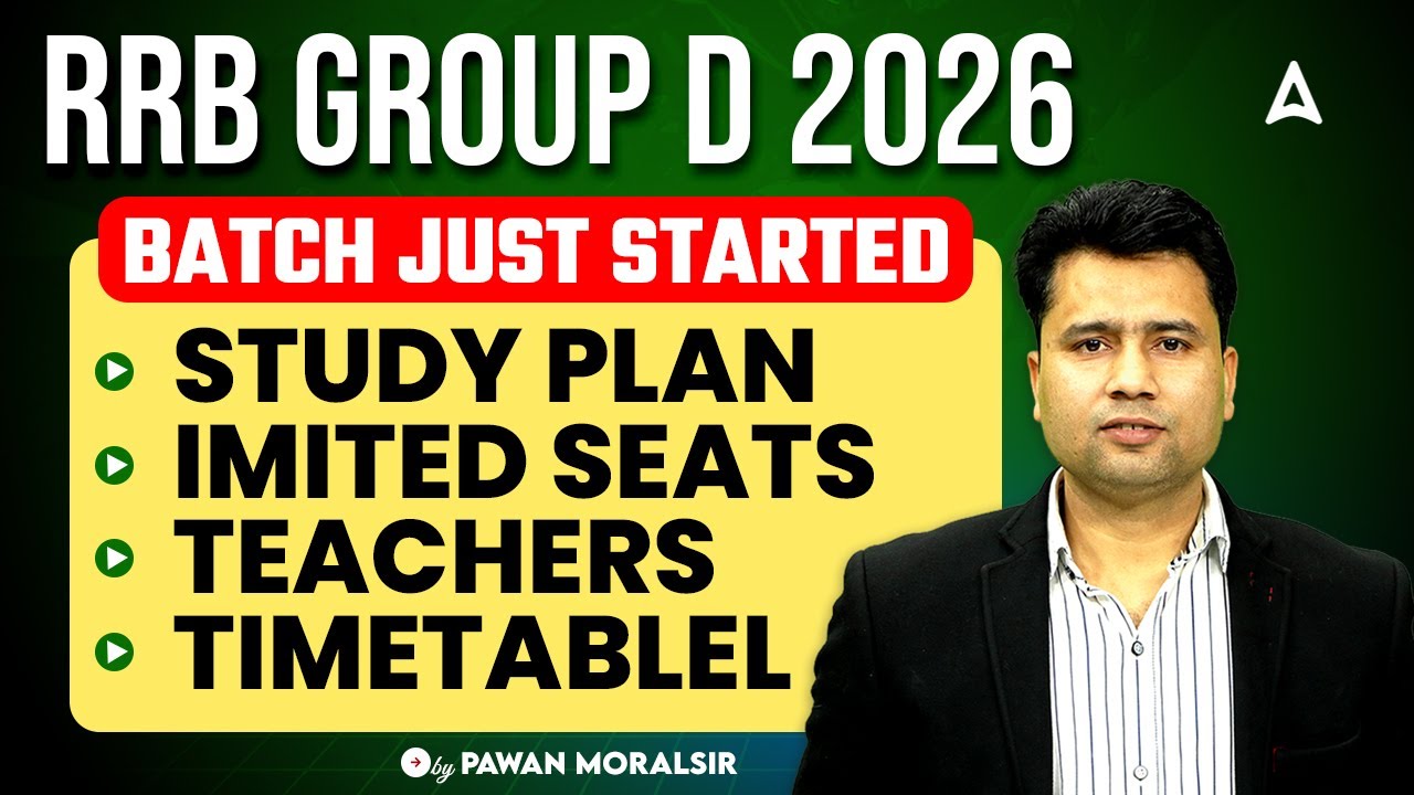 RRB GROUP D 2026 BATCH JUST STARTED LIMITED SEATS | by PAWAN MORALSIR
