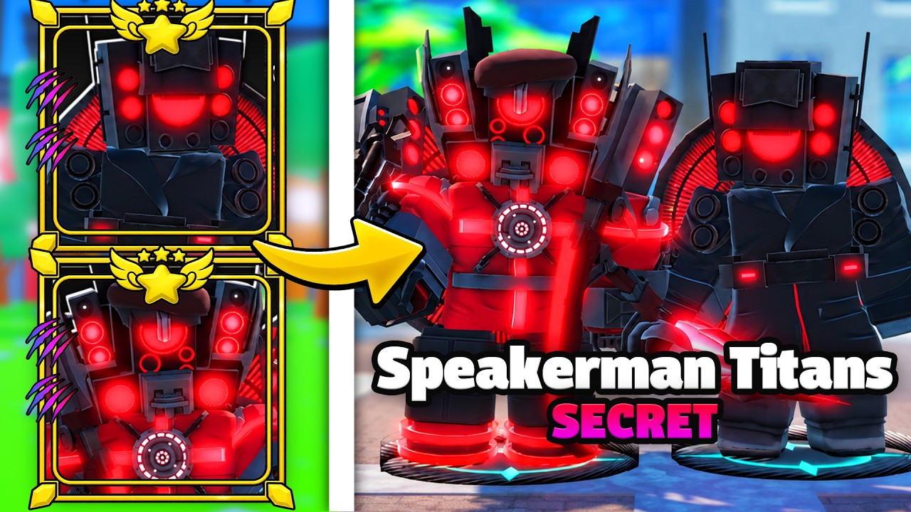 I Unlocked BOTH SECRET SPEAKERMAN TITANS in Skibidi Masters Tower Defense..
