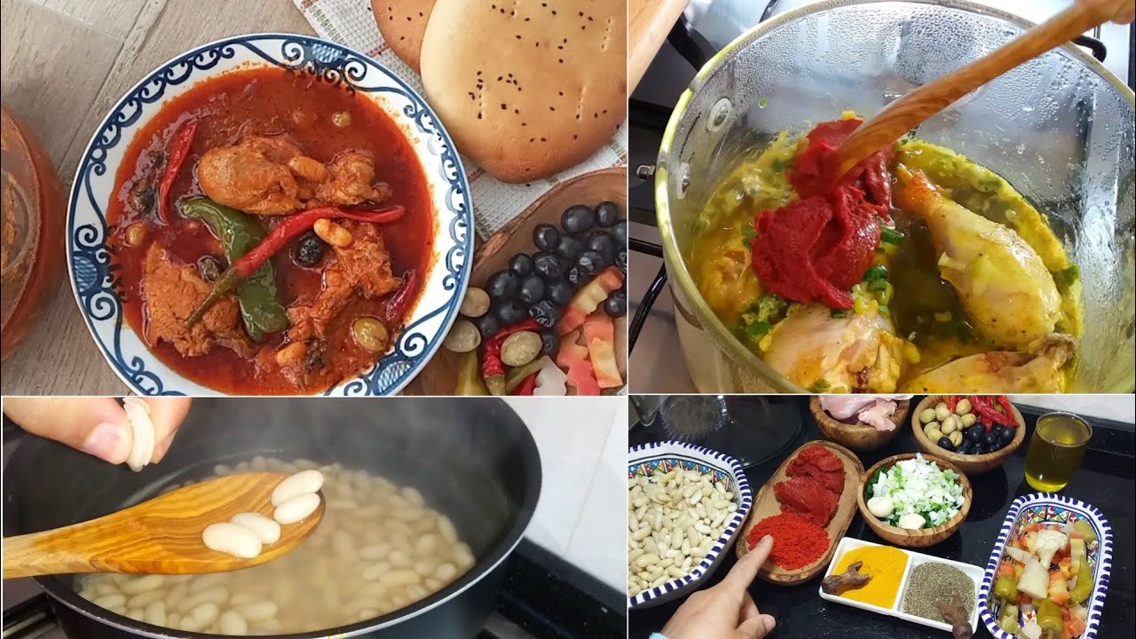 مرقة لوبيا بالمالح و خبز عربي فاوح مع سر نجاحها /مرقة تونسية/mar9et loubya tunisienne