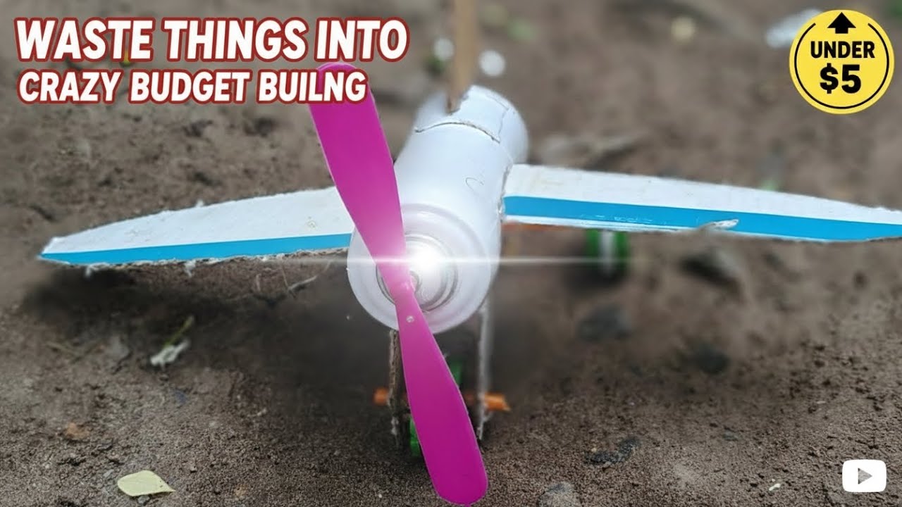 😱Waste Things Using Mini Aeroplane ✈️ | Best DIY Science Craft