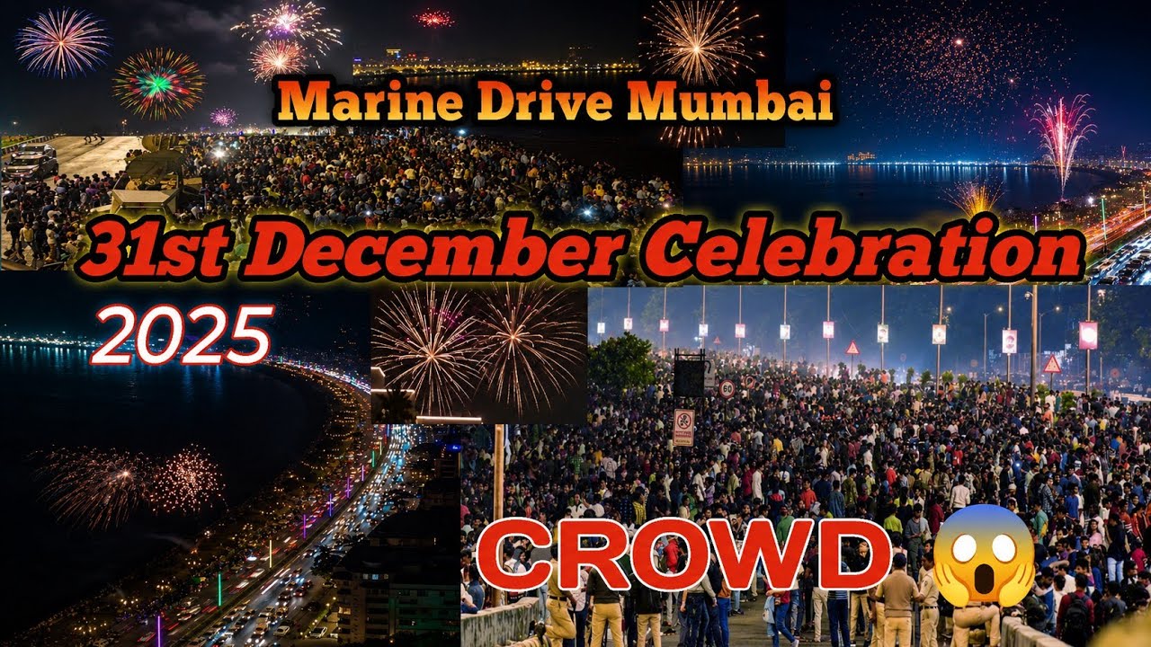 31st December Celebration 🎆 Marine Drive Mumbai | With Ansari Minhaj #