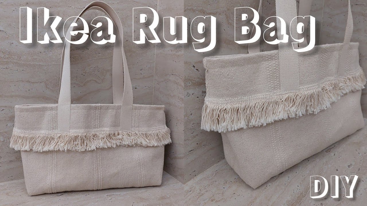 DIY Ikea Rug Bag, Easy Ikea Rug Hack, Rug Bag Sewing Tutorial