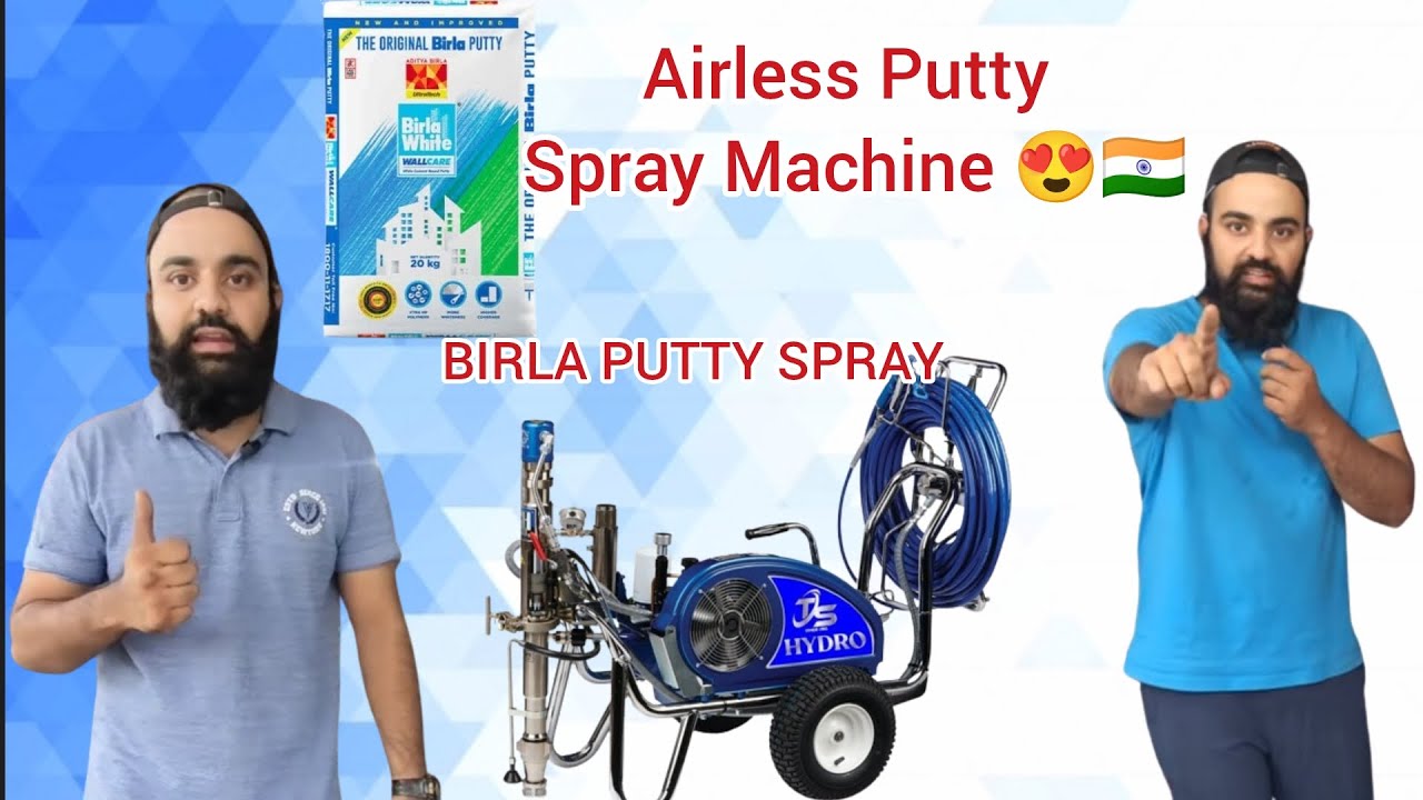 Airless Putty Spraying Machine | Birla Putty | Asain Putty |Graco Putty Machine | Putty and Paint🇮🇳