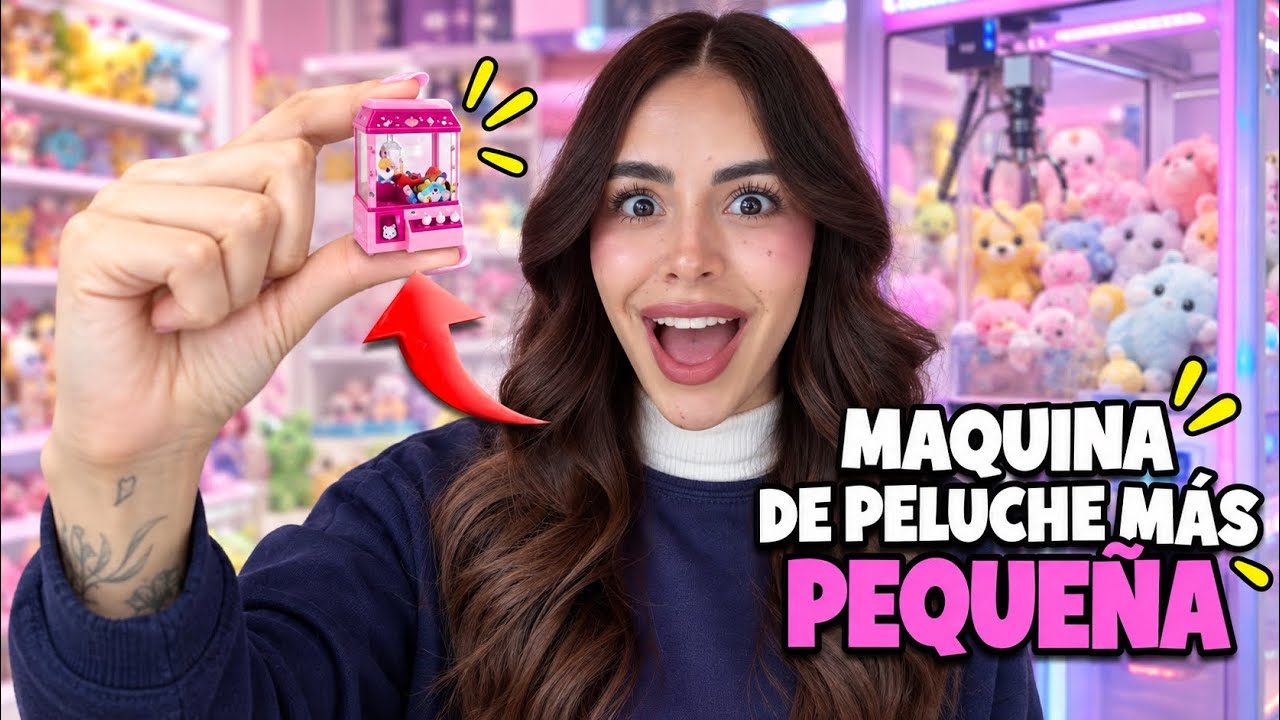 JUGANDO EN TODAS LAS MAQUINAS DE PELUCHES *jugué en la MAQUINA de peluches más PEQUEÑA* 🧸