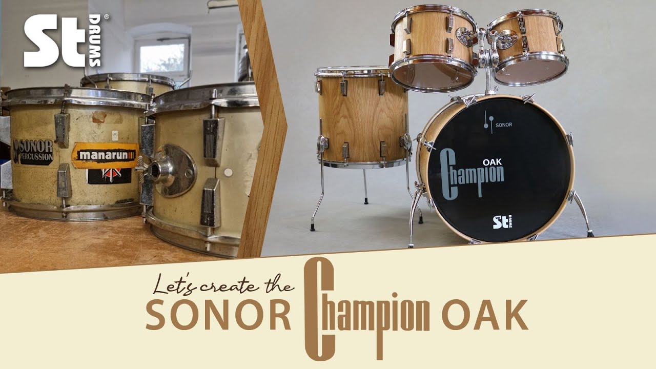 We restored another Sonor Champion drumset from the 70s