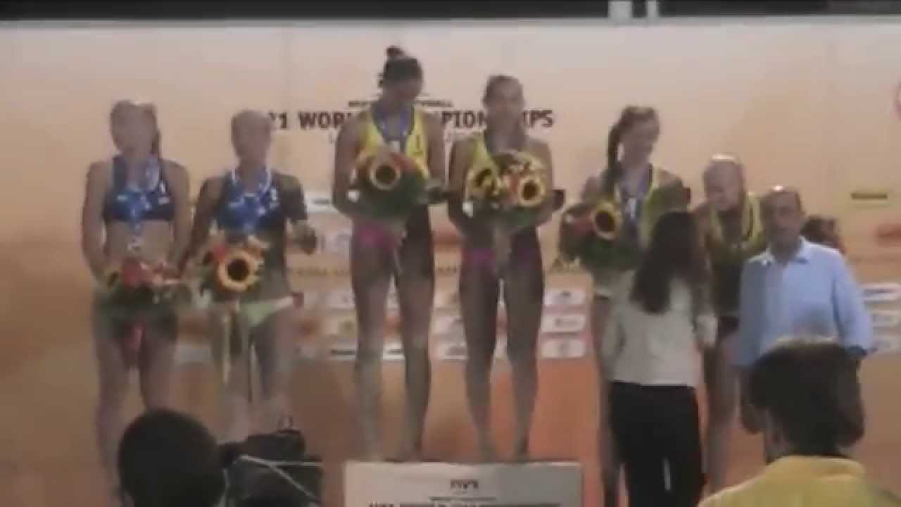 2014 U21 Beach Volleyball World Champions: Sophie Bukovec and Tia Miric (CANADA)