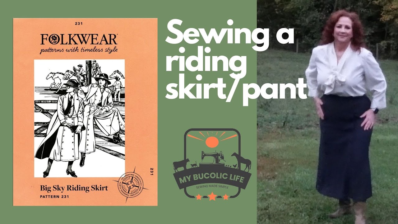Sewing the Folkwear Patterns Big Sky Riding Skirt