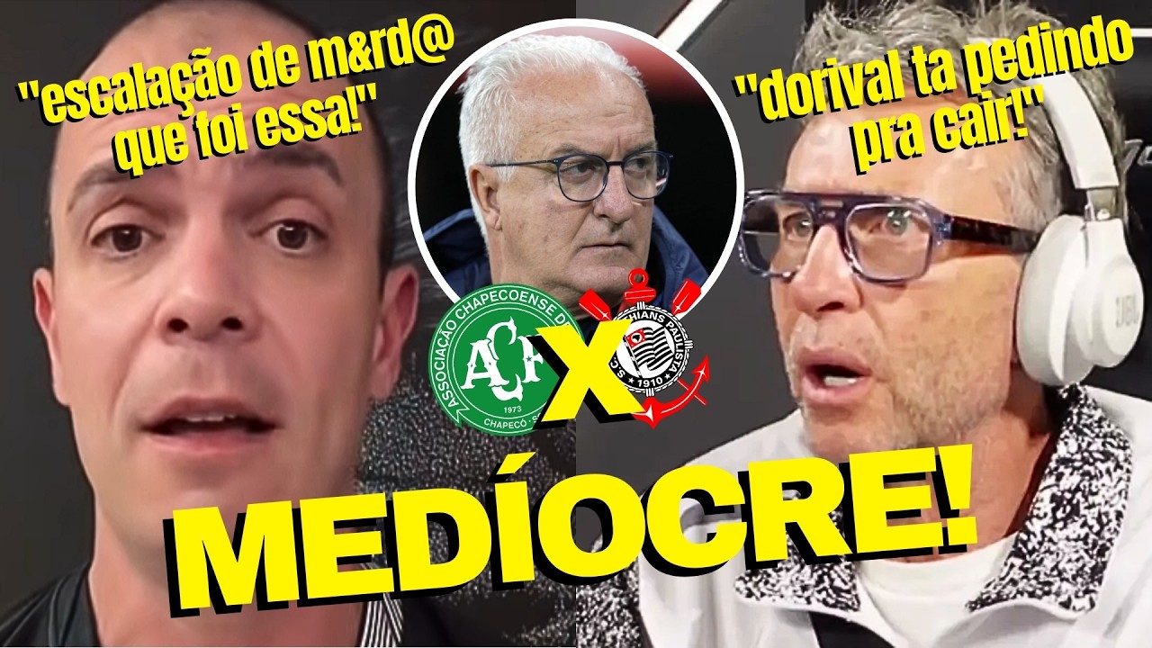 🔥 CRAQUE NETO DETONA DORIVAL! QUE MUDA ESCALAÇÃO DO CORINTHIANS E PERDE PONTOS PRA CHAPECOENSE! 