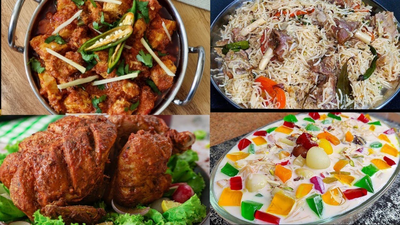 Pakistani recipes Complete Dawat Menu  Chicken Recipes❤️ Mutton Pulao Charge karahi Russian salad