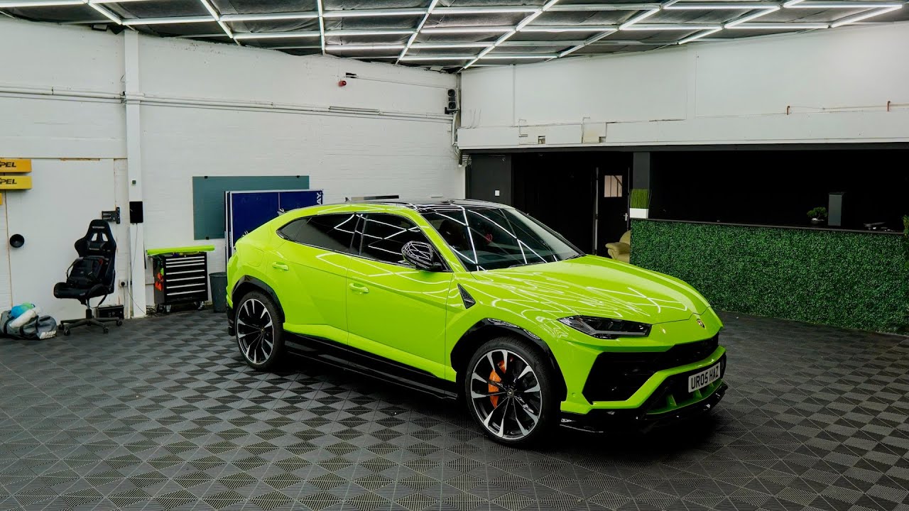 We wrapped this Lamborghini Urus in a crazy colour