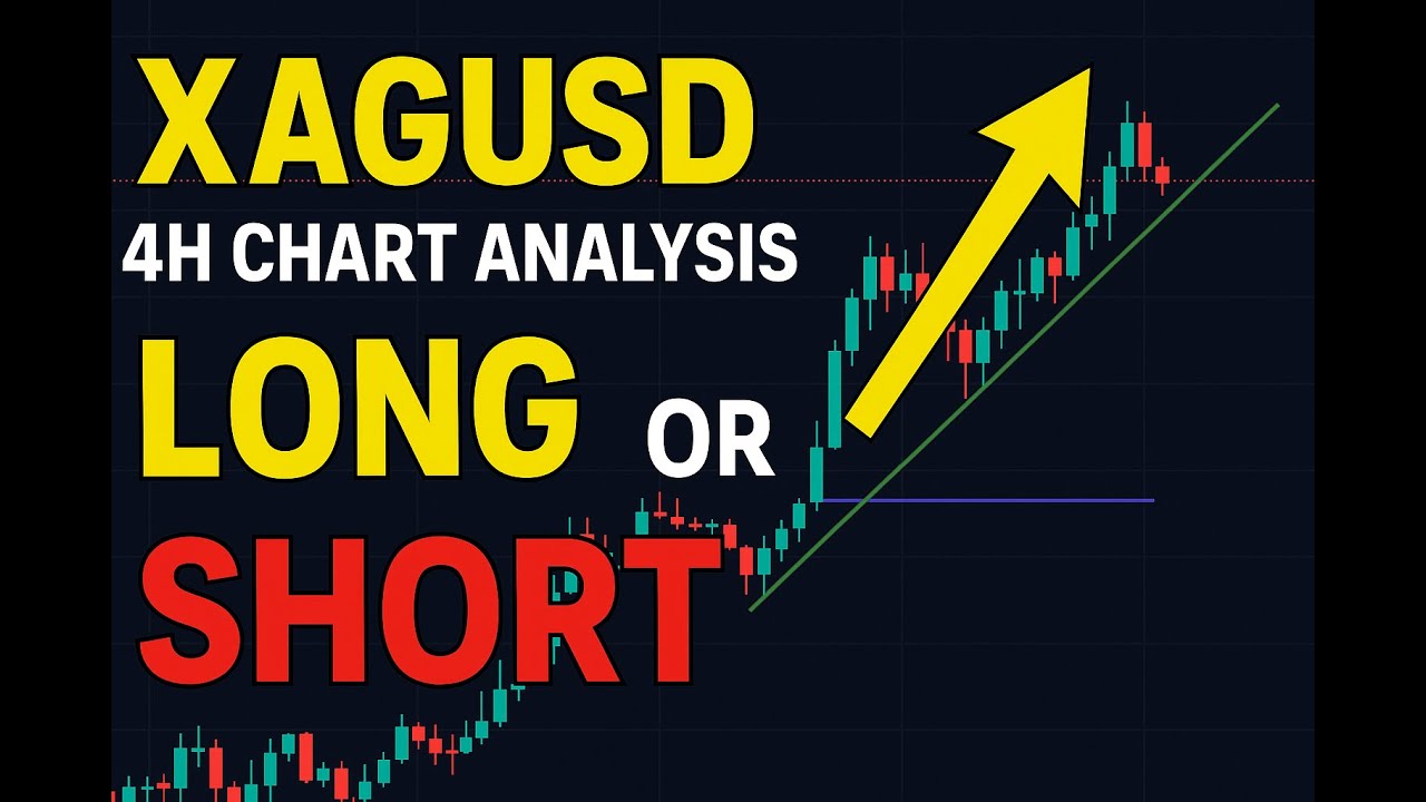XAGUSD Silver 4H Chart Analysis | Long or Short? | Price Action & Trendline Breakdown