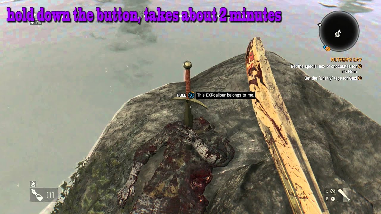 Dying light EXPcalibur sword location and blueprint (One hit kill)