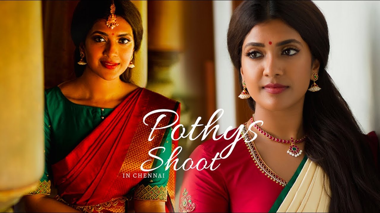 Pothys Shoot | Vithya Hair and Makeup Artist