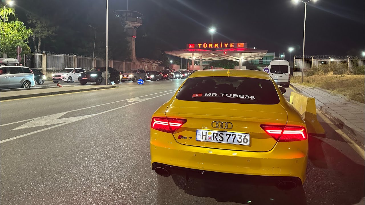 Sıla yolu 2025 Audi Rs7 ile Almanya Türkiye tekirdağ yolculuk￼