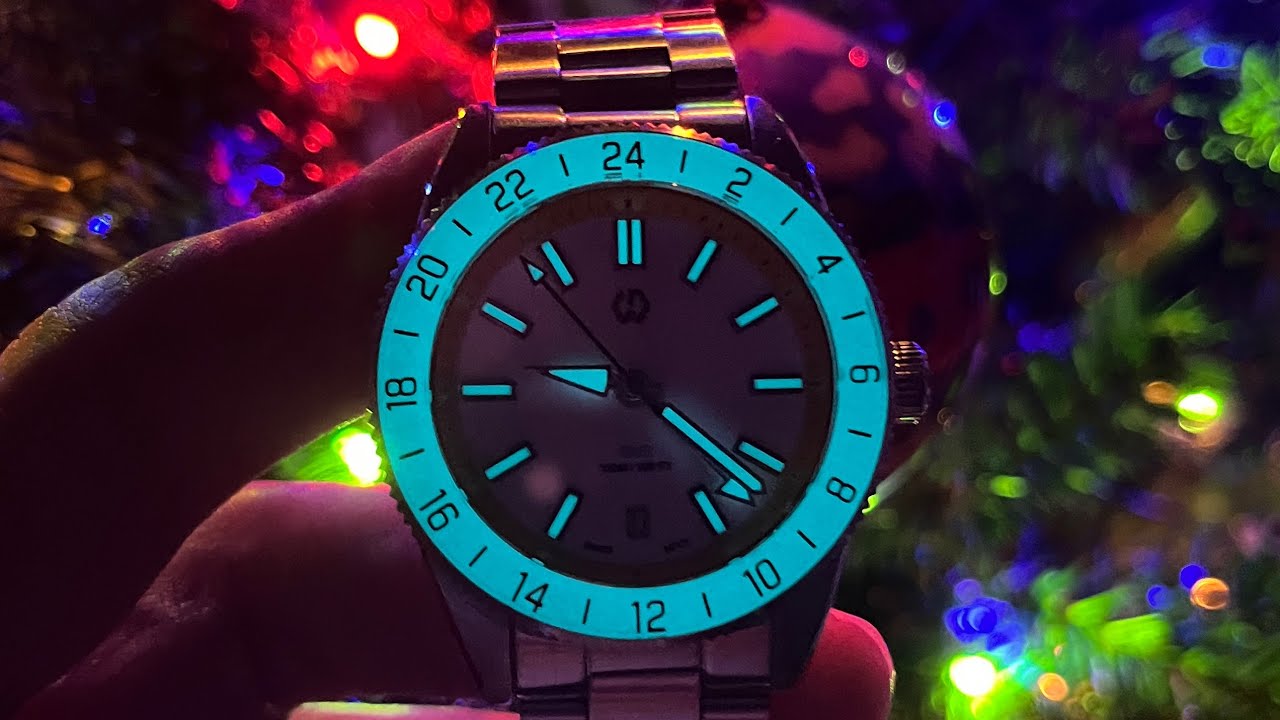 Wishdoit Ocean Edge GMT Swiss RONDA Movement Quartz Diver Watch (Yellow) Unboxing #watch 