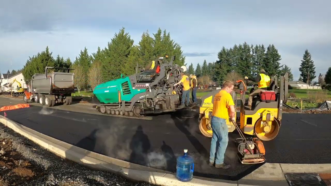 Paving at Johnson Village