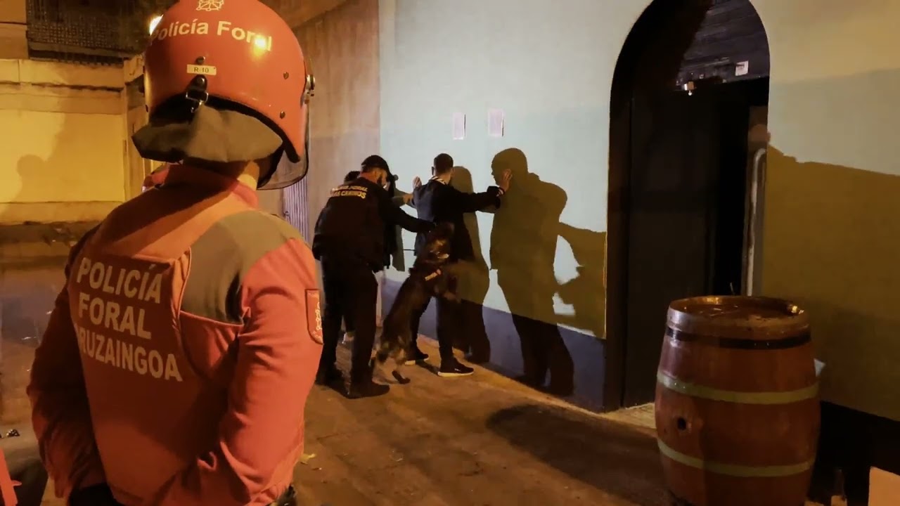 Redada en un local del barrio de San Jorge en Pamplona