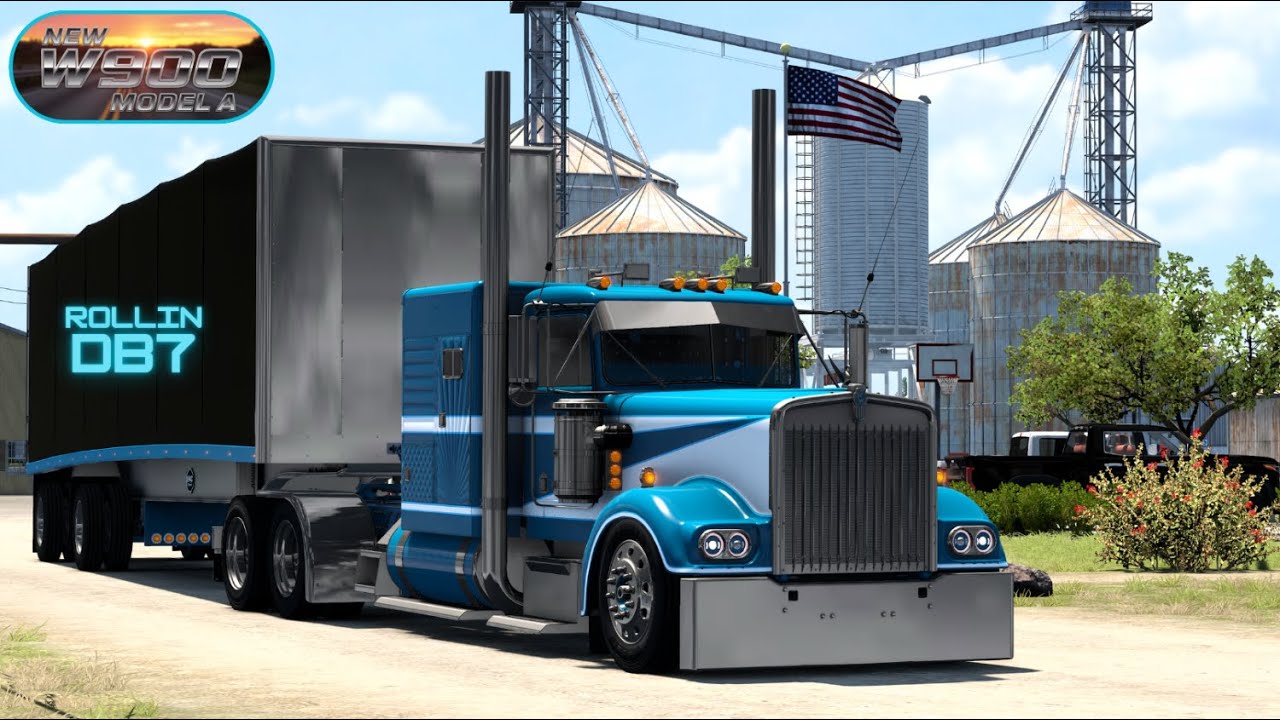 NEW TRUCK MOD 🔥 Kenworth W900 Model A by CT | American Truck Simulator | Realistic Driving