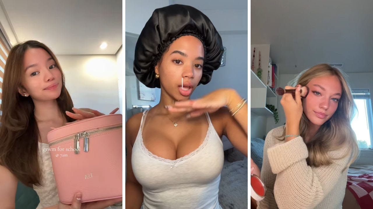 GRWM for school tiktok compilations 2