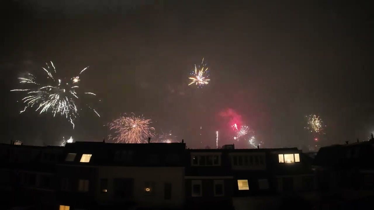 NYE 2026 Fireworks in Utrecht, Netherlands