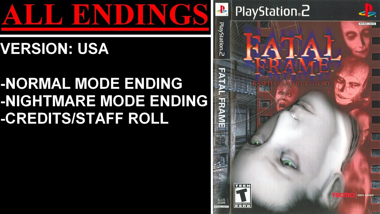 Fatal Frame [USA] (PlayStation 2) - (All Endings)