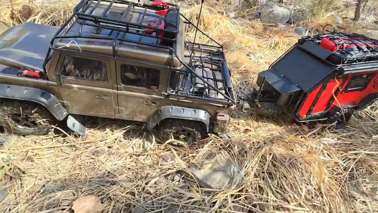 Trx4 and trailer#offroad #outland#landscape#traxxasracing