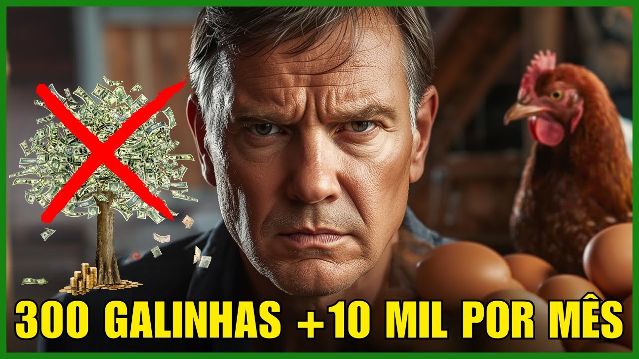 A MAIOR MENTIRA DA AVICULTURA CAIPIRA (300 galinhas NÃO dão 10 mil)