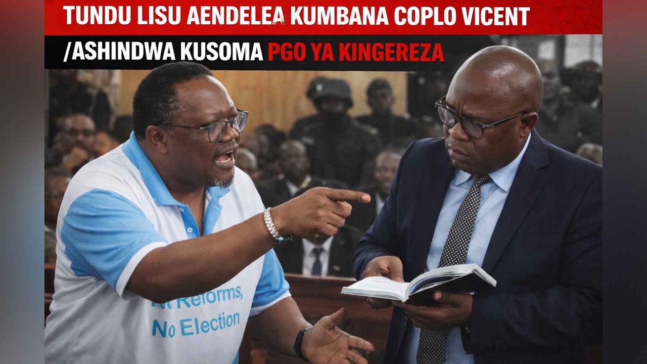 TUNDU LISU AENDELEA KUMBANA COPLO VICENT MAHAKAMANI/SIKILIZA MAJIBIZANO YAO MBELE YA JAJI