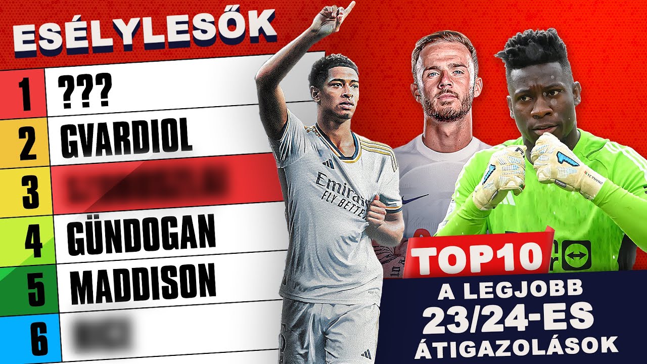 A legjobb 23/24-es átigazolások | Esélylesők TOP10 | S05E03 | Unibet