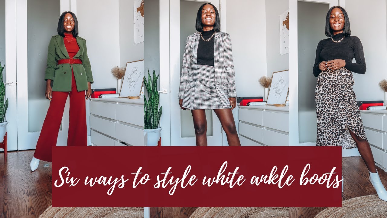 SIX WAYS TO STYLE WHITE ANKLE BOOTS FOR FALL