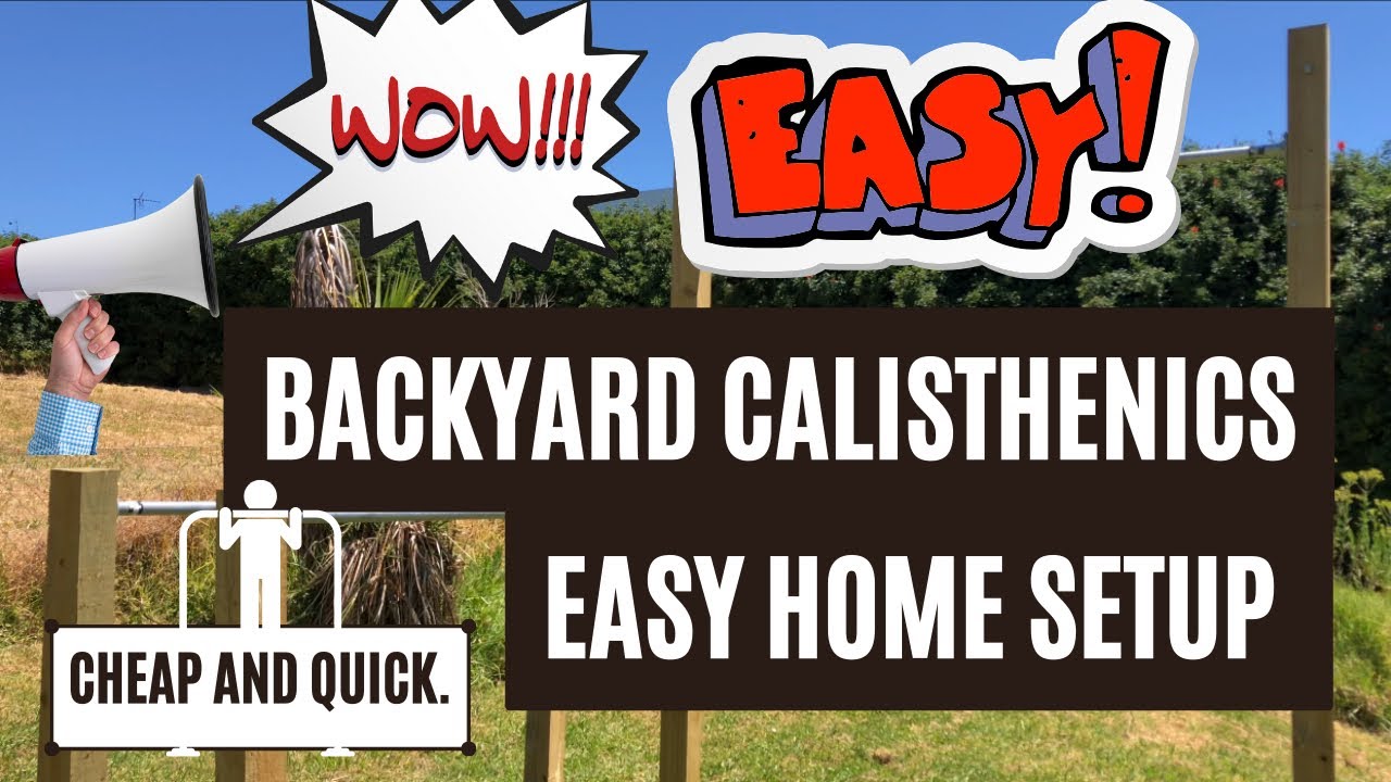 BACKYARD GYM DIY | Easy and Cheap Calisthenics Station (Pull up, Dip Bars and Ground Paralettes)