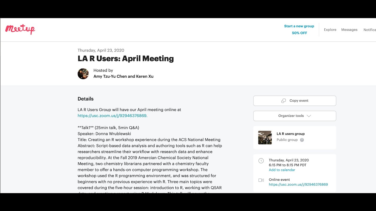 LA R Users Group - Apr 23, 2020 Meetup