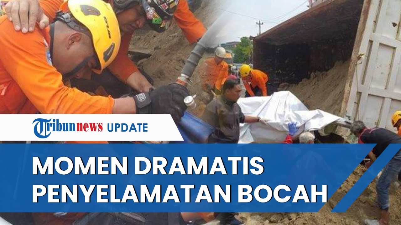 Detik-detik Penyelamatan Dramatis Bocah yang Tertimpa Truk Tanah, Selamat Seusai 3 Jam Tertindih