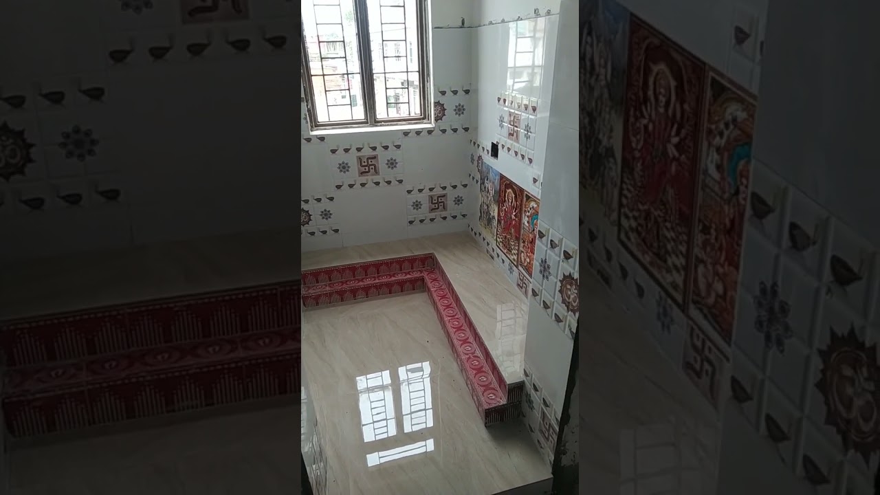 pooja mandir tiles design /