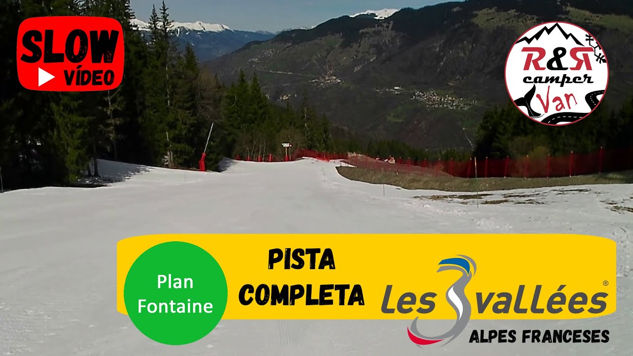 ‼️ Slow Vídeo, desciende con nosotros la pista Plan Fontaine de Courchevel en los 3 Valles.