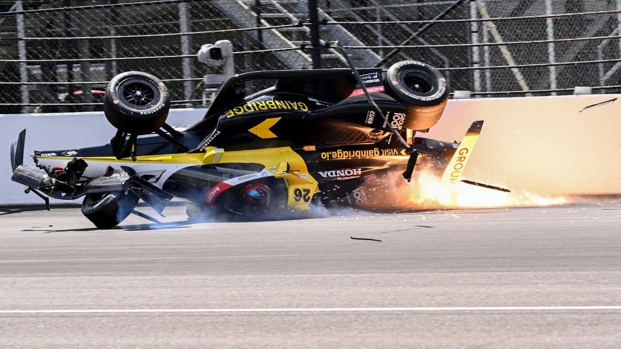 2025 Indy 500 Crash Compilation