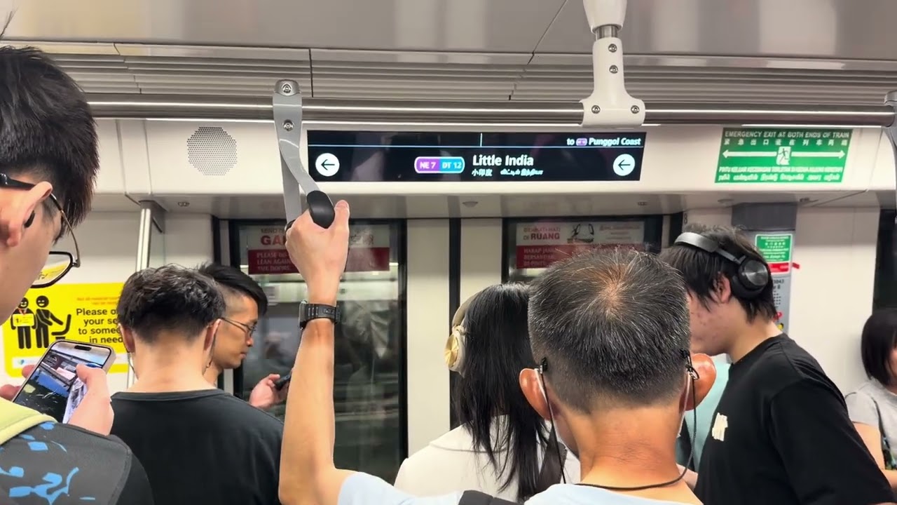 SBS Transit Alstom Metropolis C751A (7043/7044): Clarke Quay to Farrer Park. 